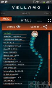 LG G Flex bench vellamo html5