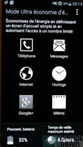 Samsung Galaxy S5 Mode Ultra économie d energie