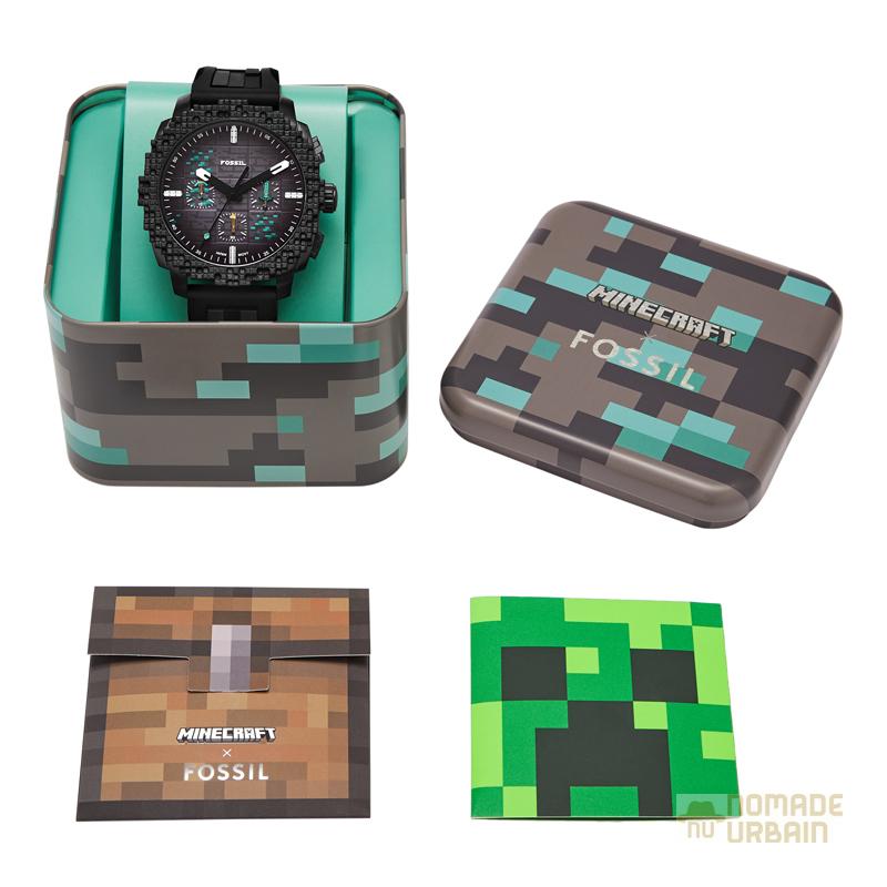 Fossil x Minecraft : Une rencontre entre montre, gaming et pixel art